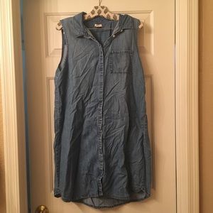 J. Crew Factory Dresses - J.Crew factory sleeveless denim dress J. Crew Factory Dresses - J.Crew factory sleeveless denim dress